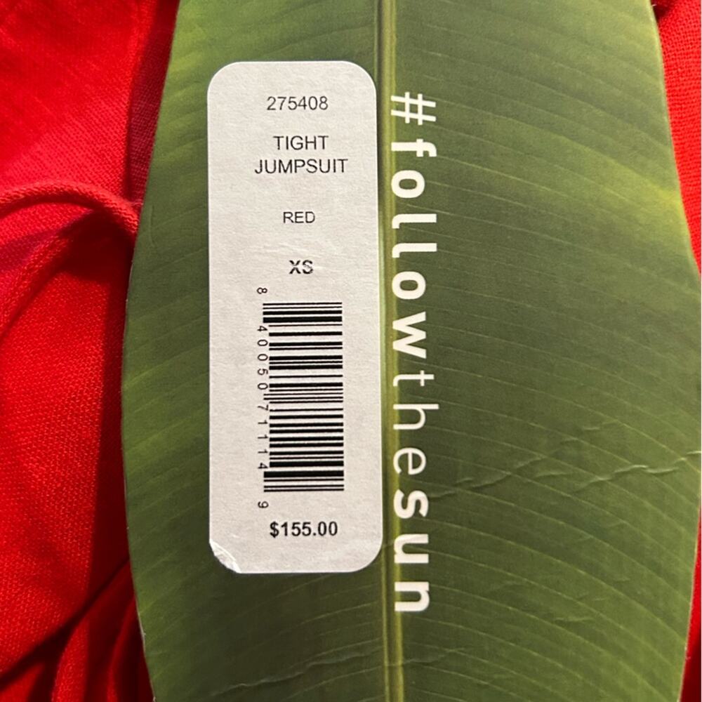 FARM Rio Red Short-Sleeve Jumpsuit - Picture 10 of 14